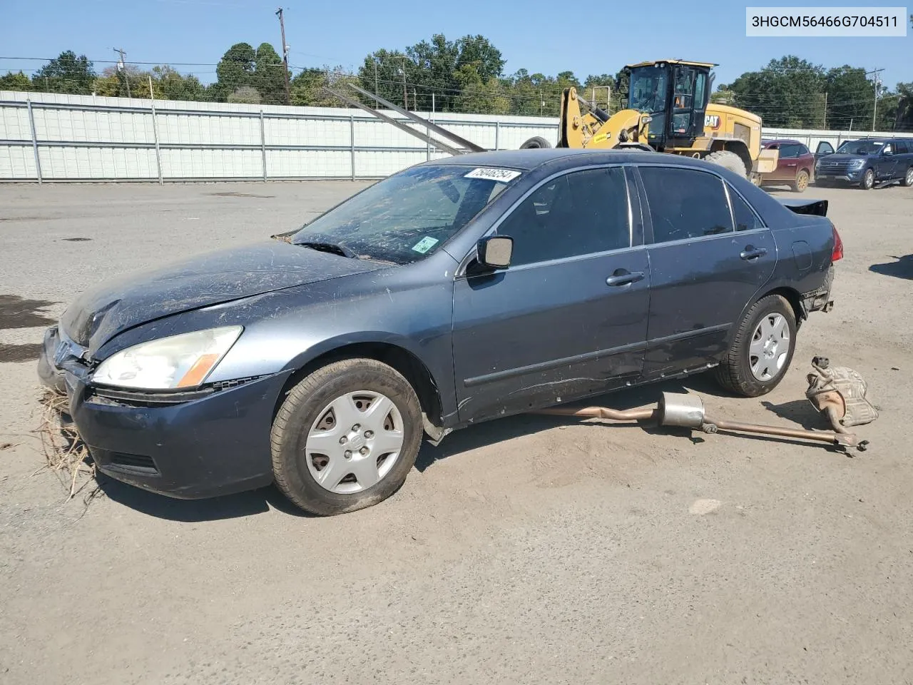 2006 Honda Accord Lx VIN: 3HGCM56466G704511 Lot: 75046254