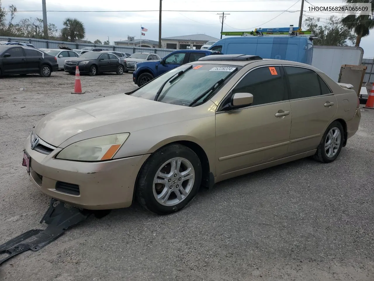 2006 Honda Accord Ex VIN: 1HGCM56826A065609 Lot: 75228224