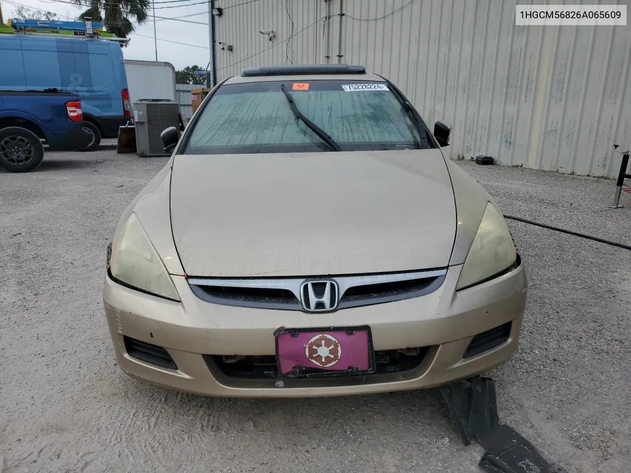 2006 Honda Accord Ex VIN: 1HGCM56826A065609 Lot: 75228224