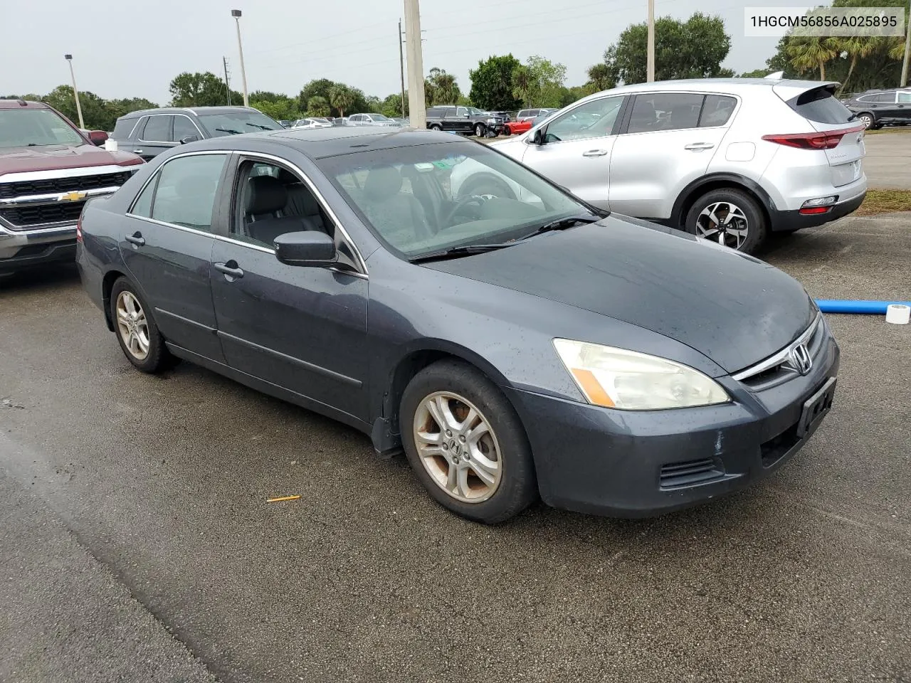 2006 Honda Accord Ex VIN: 1HGCM56856A025895 Lot: 75354494