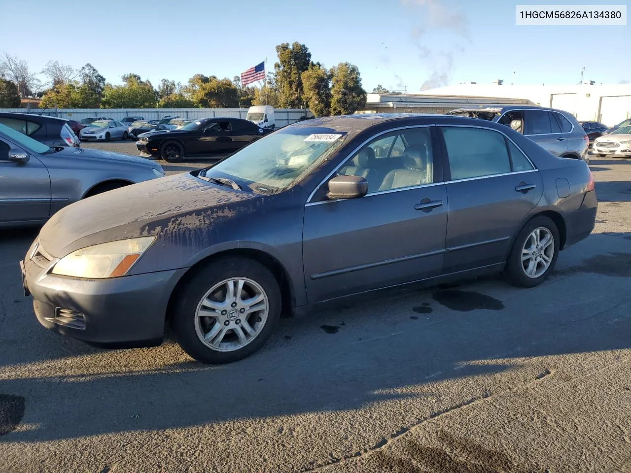 1HGCM56826A134380 2006 Honda Accord Ex