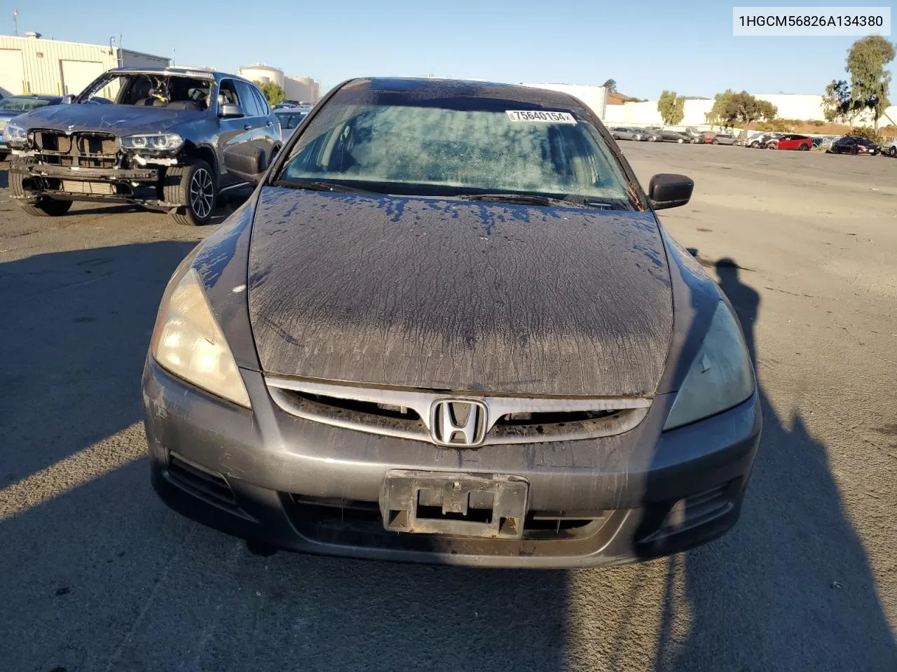 1HGCM56826A134380 2006 Honda Accord Ex