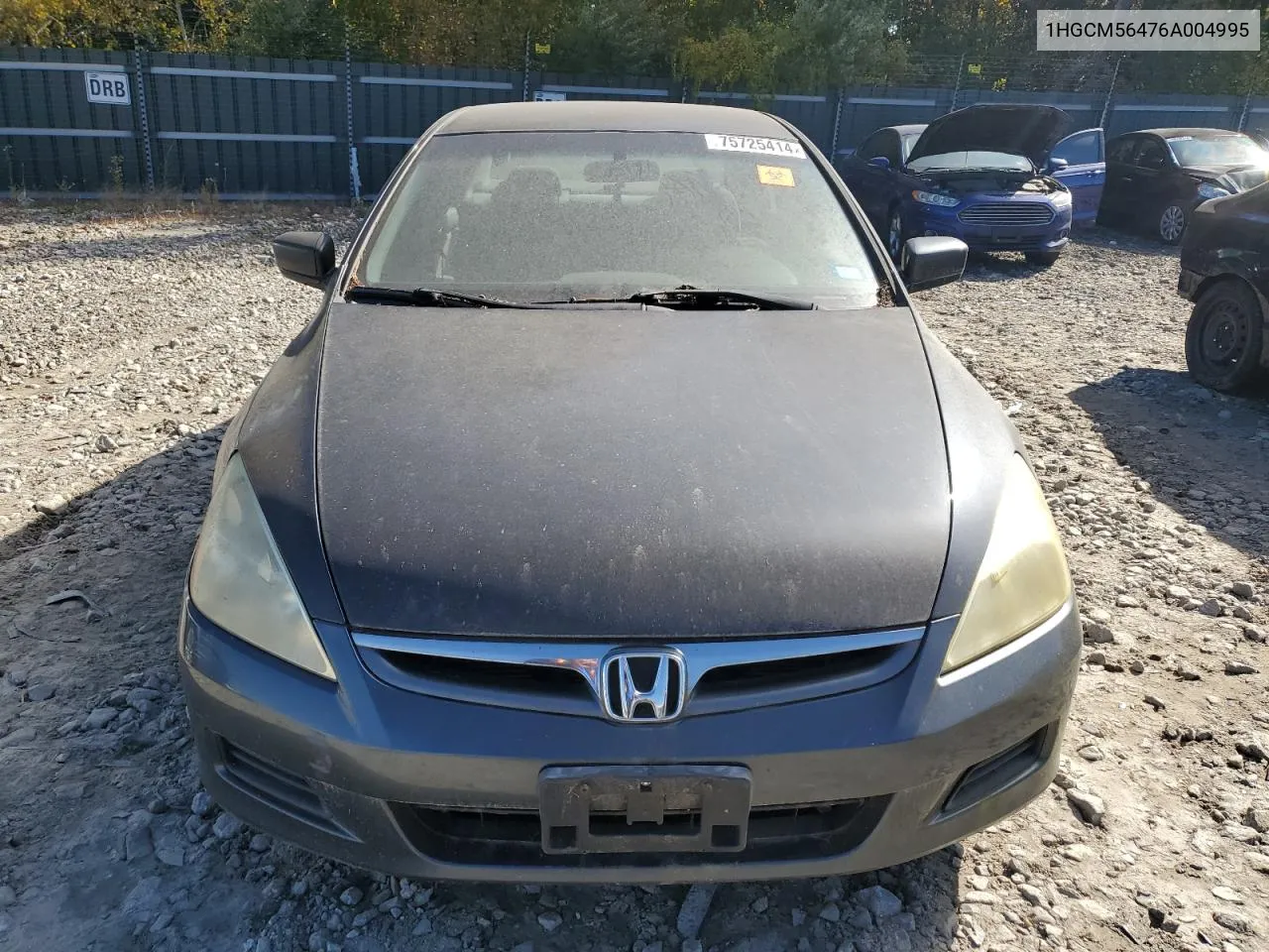 1HGCM56476A004995 2006 Honda Accord Lx