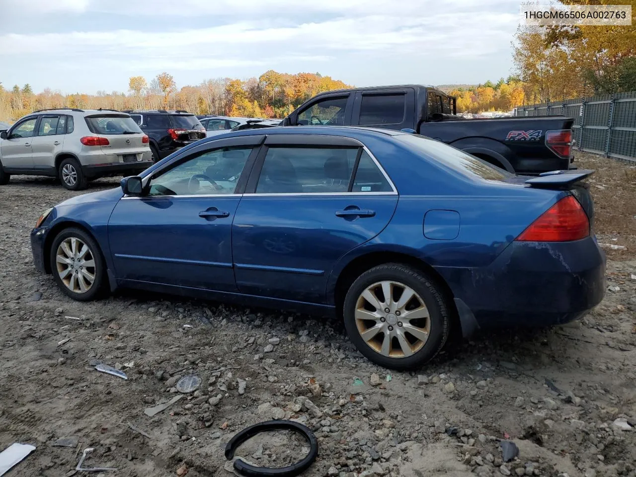 1HGCM66506A002763 2006 Honda Accord Ex