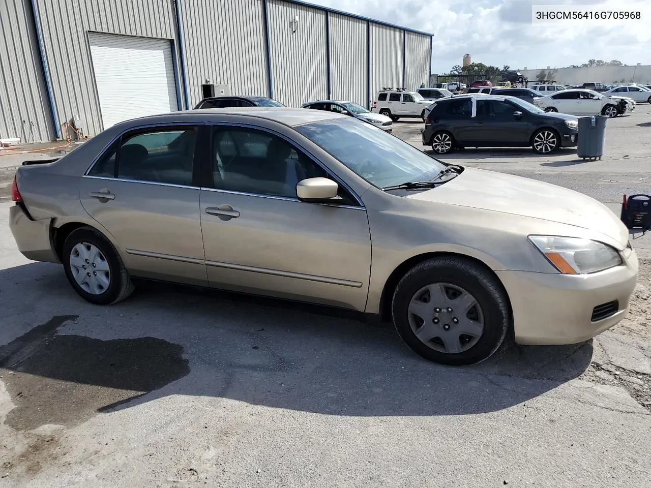 2006 Honda Accord Lx VIN: 3HGCM56416G705968 Lot: 76618074