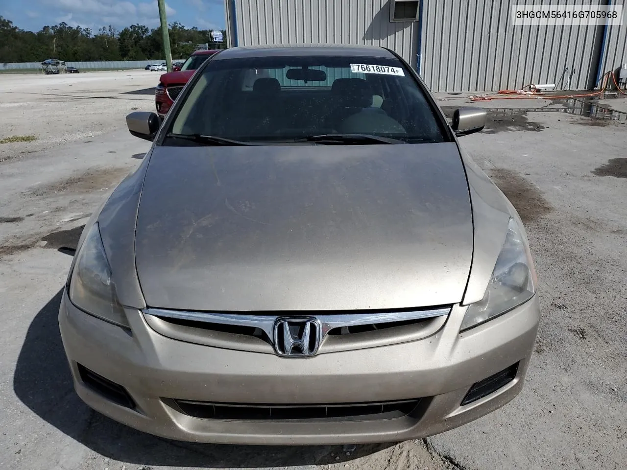 2006 Honda Accord Lx VIN: 3HGCM56416G705968 Lot: 76618074