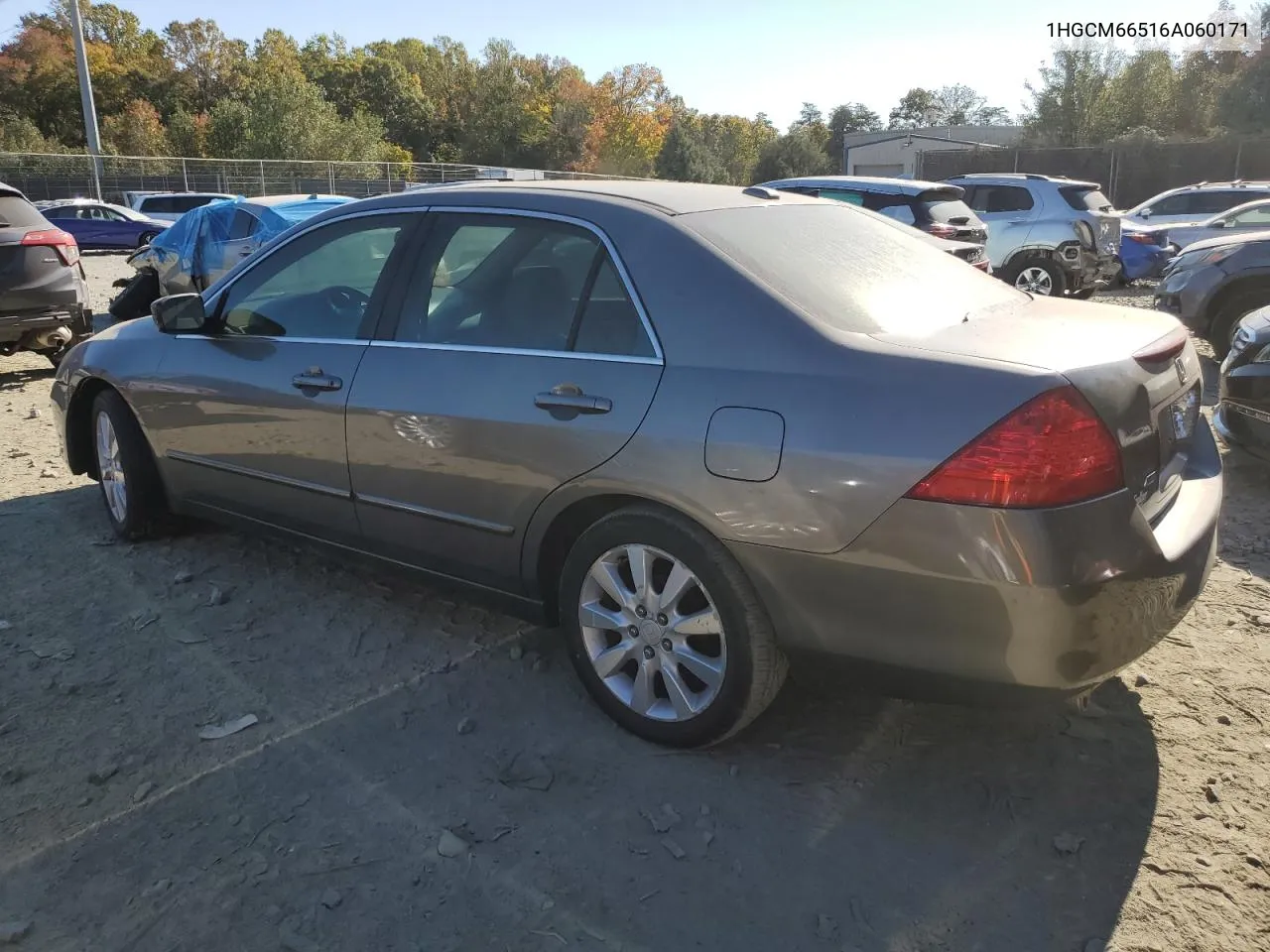 2006 Honda Accord Ex VIN: 1HGCM66516A060171 Lot: 76669504