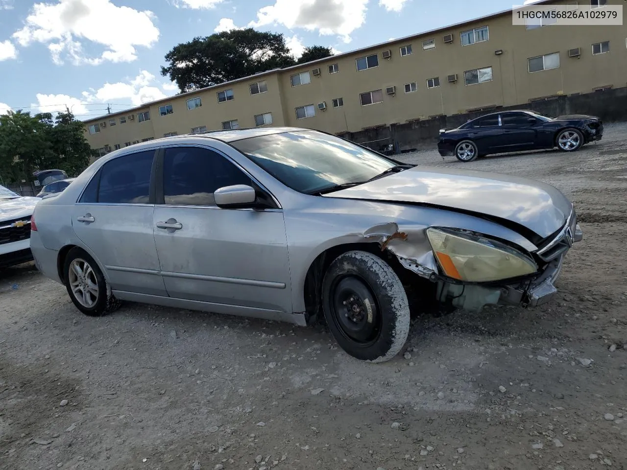 1HGCM56826A102979 2006 Honda Accord Ex