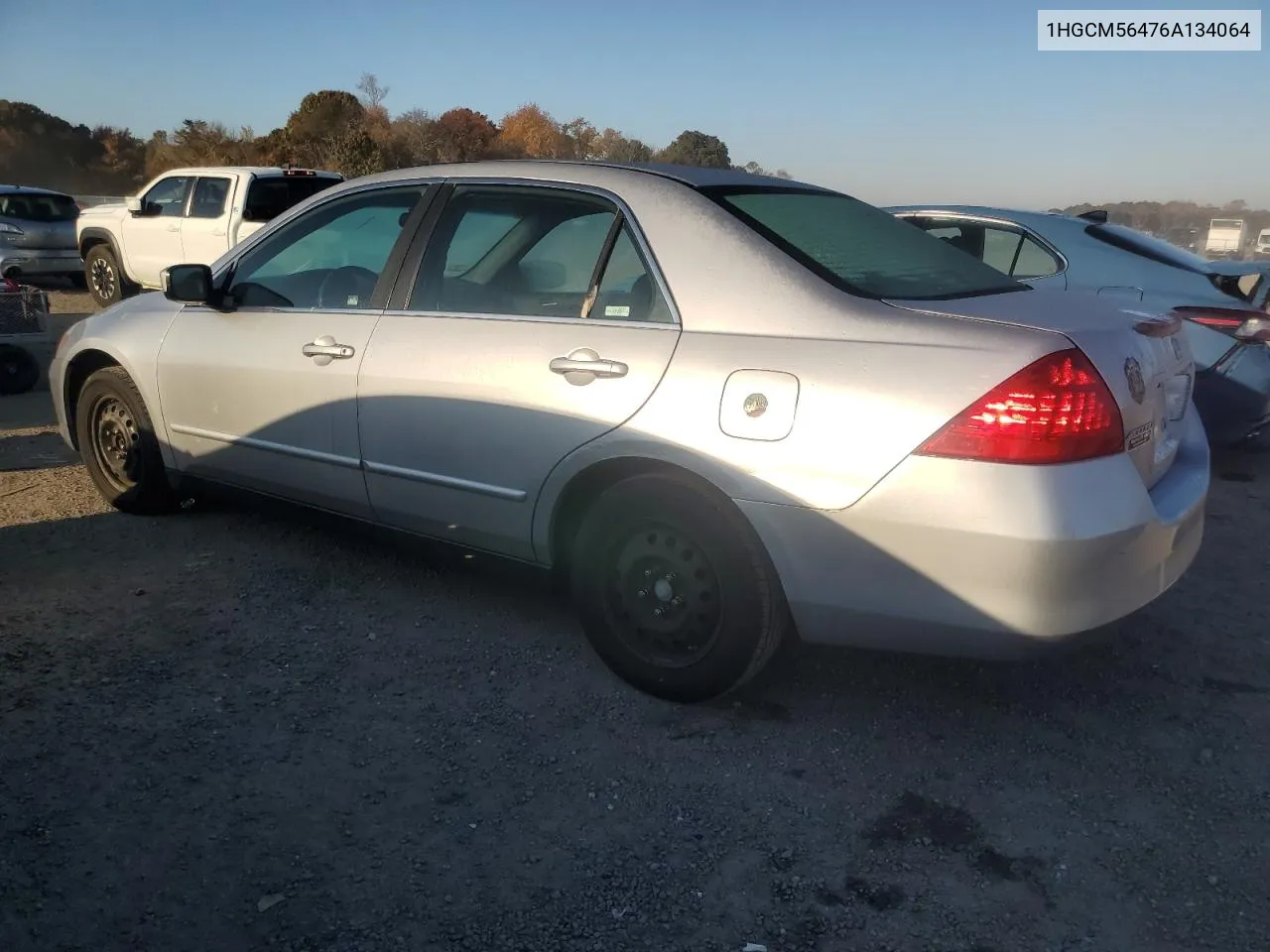 2006 Honda Accord Lx VIN: 1HGCM56476A134064 Lot: 76890874