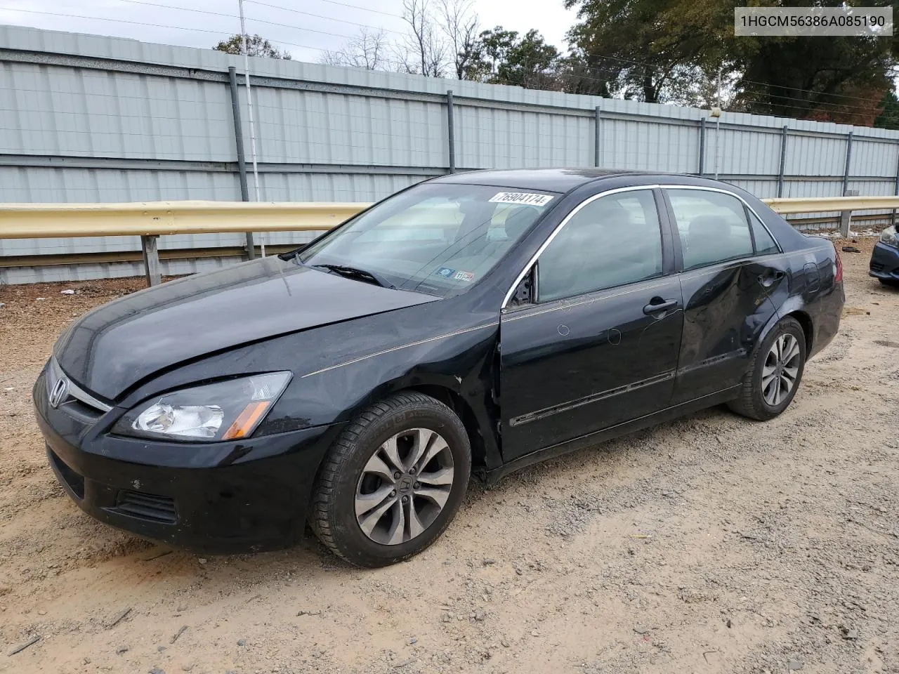 2006 Honda Accord Se VIN: 1HGCM56386A085190 Lot: 76904174