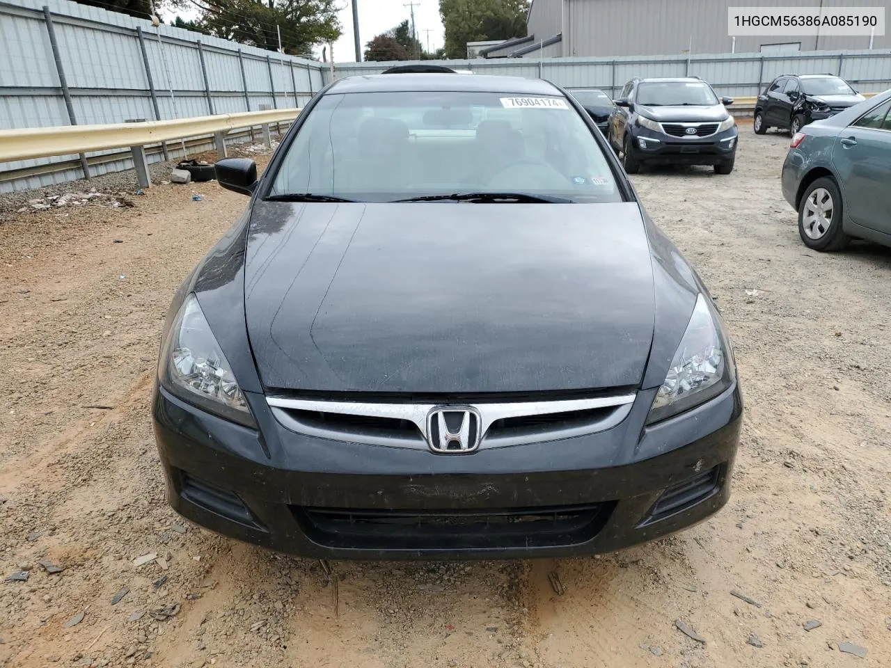 2006 Honda Accord Se VIN: 1HGCM56386A085190 Lot: 76904174