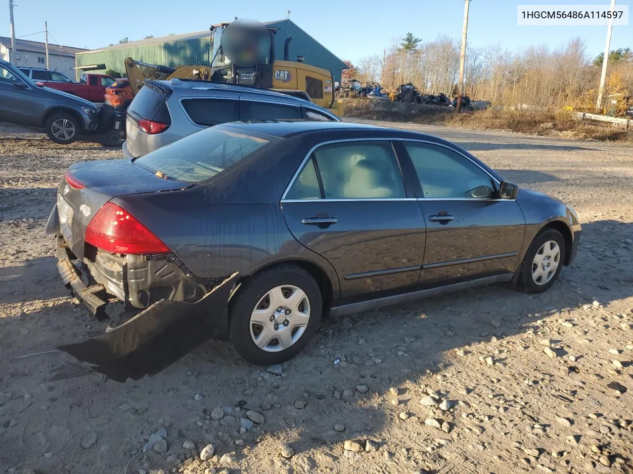 2006 Honda Accord Lx VIN: 1HGCM56486A114597 Lot: 77098454