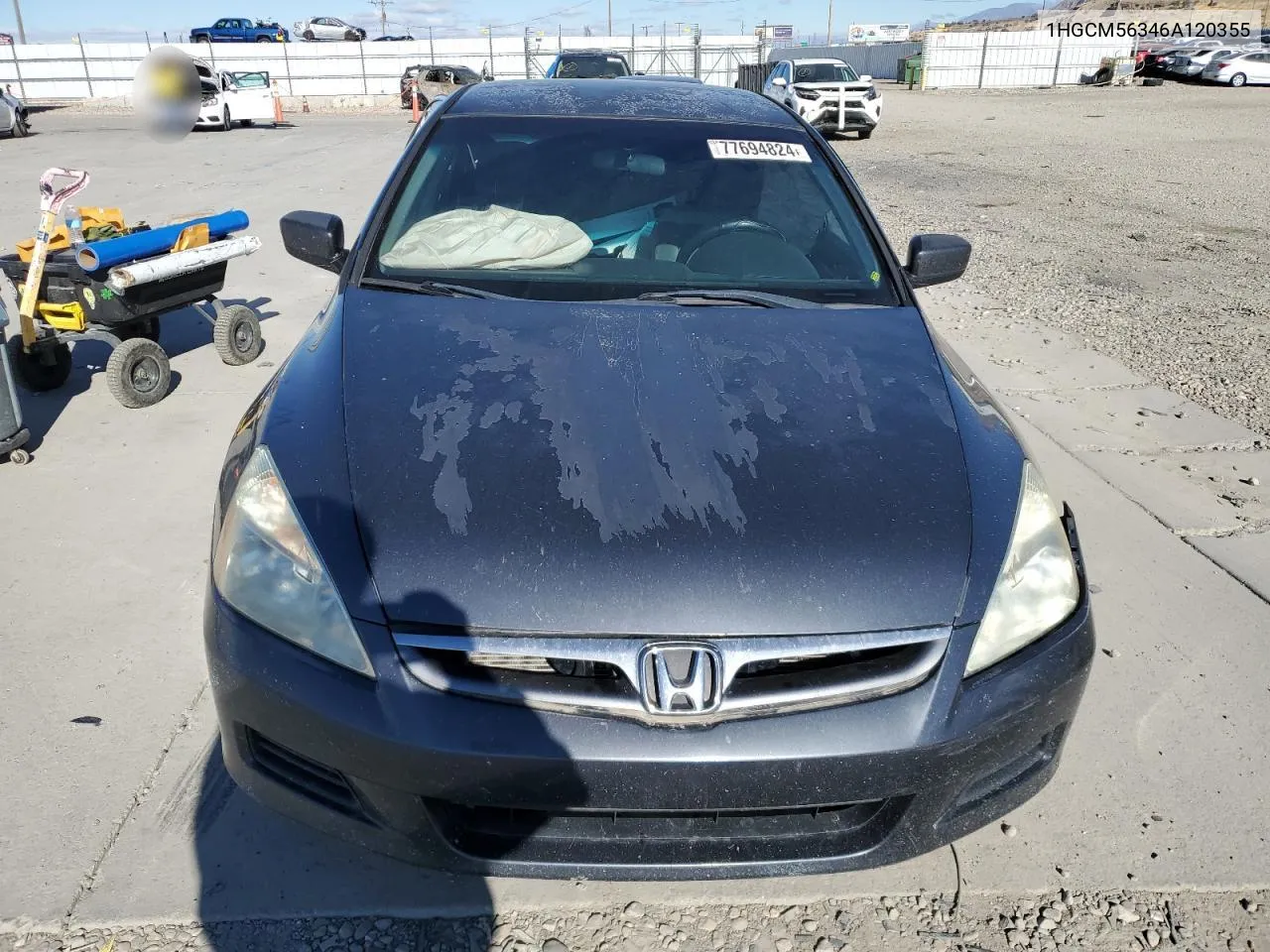 2006 Honda Accord Se VIN: 1HGCM56346A120355 Lot: 77694824