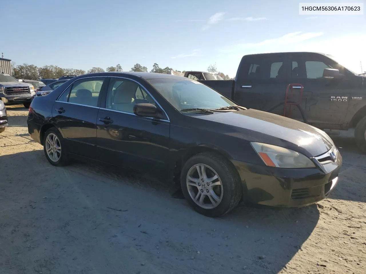 2006 Honda Accord Se VIN: 1HGCM56306A170623 Lot: 77952034