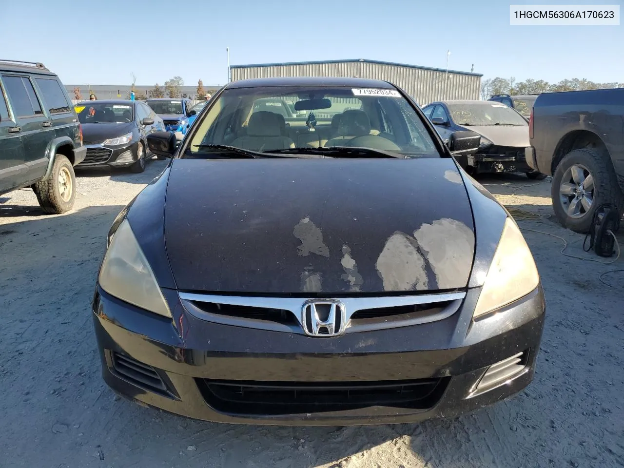 2006 Honda Accord Se VIN: 1HGCM56306A170623 Lot: 77952034