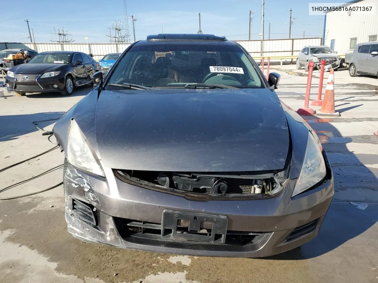 2006 Honda Accord Ex VIN: 1HGCM56816A071367 Lot: 78097044