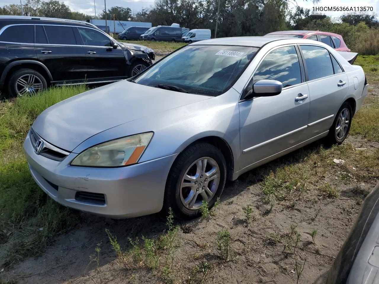 2006 Honda Accord Se VIN: 1HGCM56366A113570 Lot: 78118904