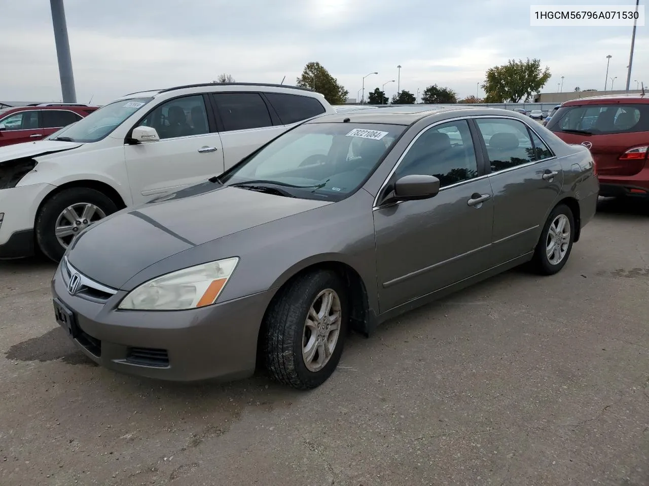 2006 Honda Accord Ex VIN: 1HGCM56796A071530 Lot: 78221084