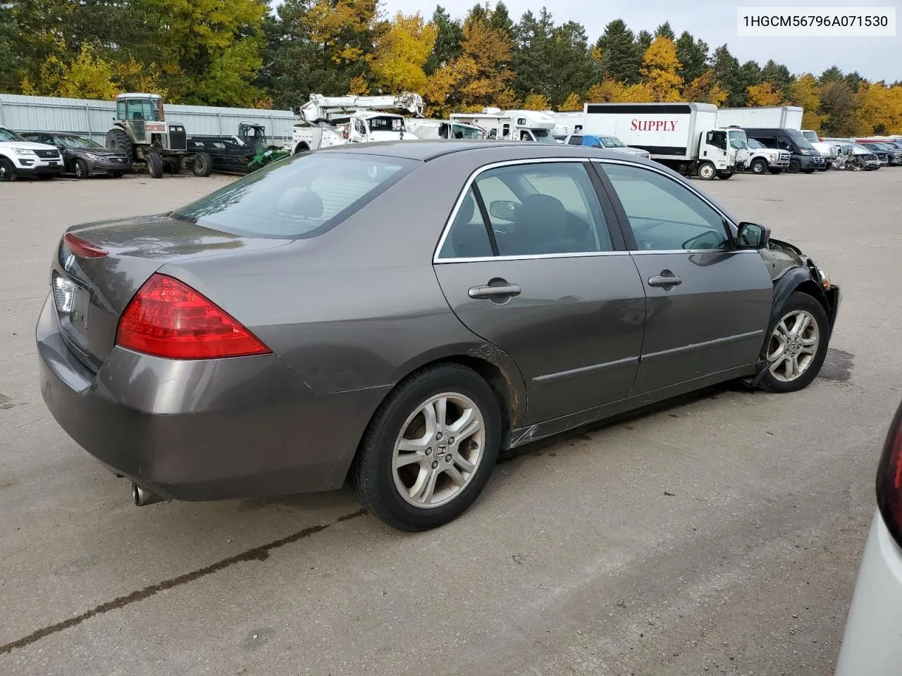 2006 Honda Accord Ex VIN: 1HGCM56796A071530 Lot: 78221084