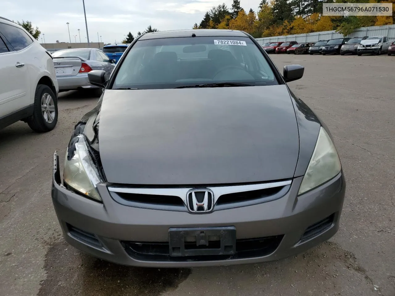 2006 Honda Accord Ex VIN: 1HGCM56796A071530 Lot: 78221084