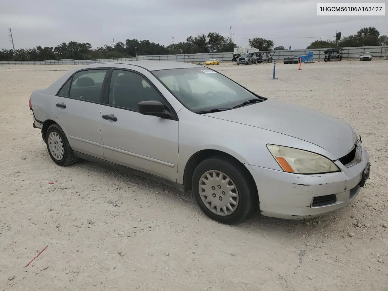 2006 Honda Accord Value VIN: 1HGCM56106A163427 Lot: 78469394