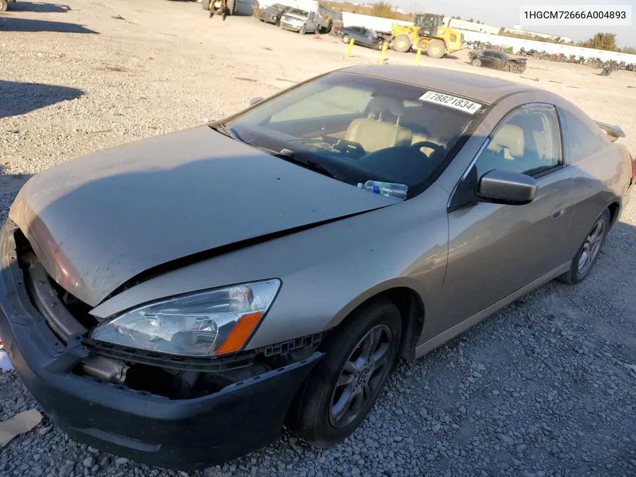 2006 Honda Accord Ex VIN: 1HGCM72666A004893 Lot: 78821834