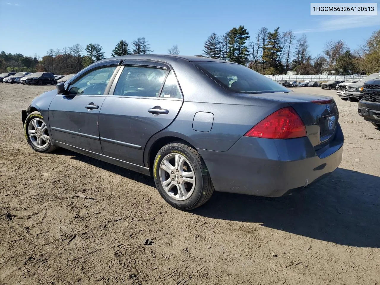 2006 Honda Accord Se VIN: 1HGCM56326A130513 Lot: 78839494