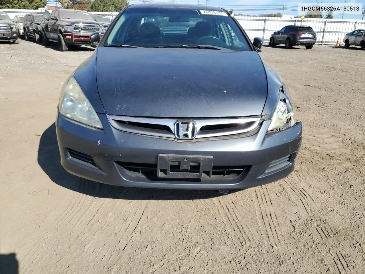 2006 Honda Accord Se VIN: 1HGCM56326A130513 Lot: 78839494