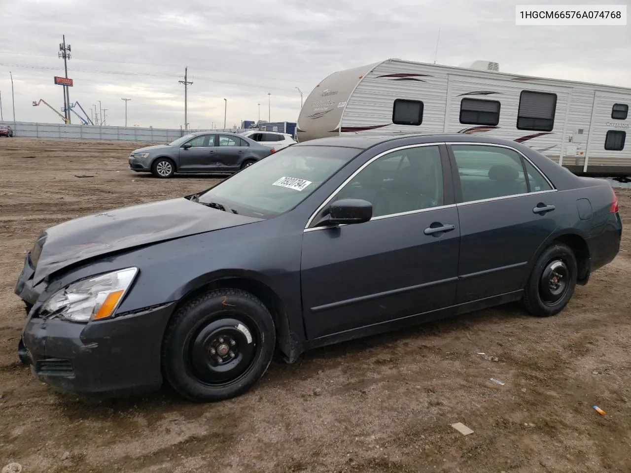 2006 Honda Accord Ex VIN: 1HGCM66576A074768 Lot: 78920794