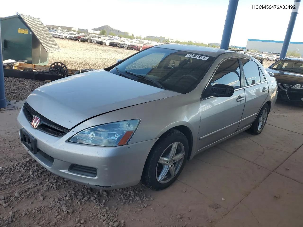 2006 Honda Accord Lx VIN: 1HGCM56476A034921 Lot: 79307894