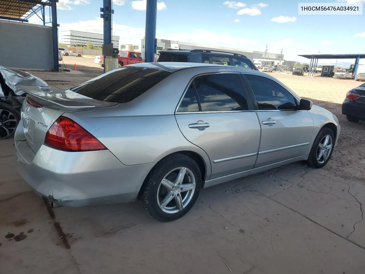 2006 Honda Accord Lx VIN: 1HGCM56476A034921 Lot: 79307894