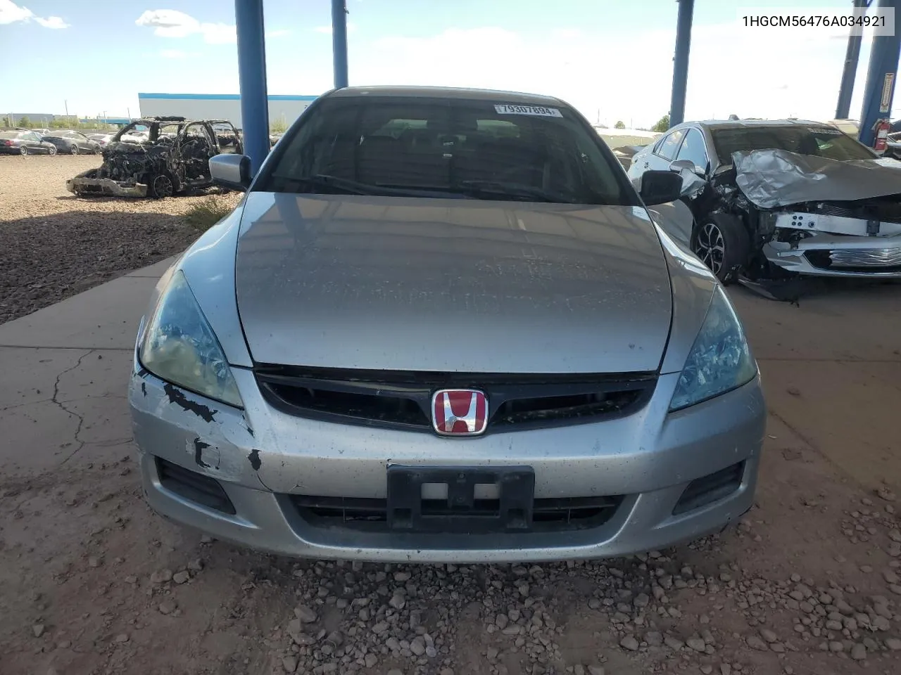 2006 Honda Accord Lx VIN: 1HGCM56476A034921 Lot: 79307894