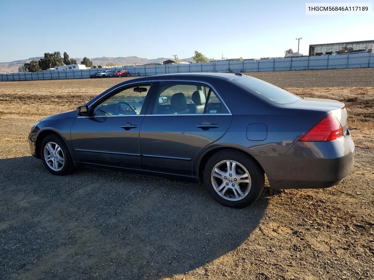 2006 Honda Accord Ex VIN: 1HGCM56846A117189 Lot: 79359544