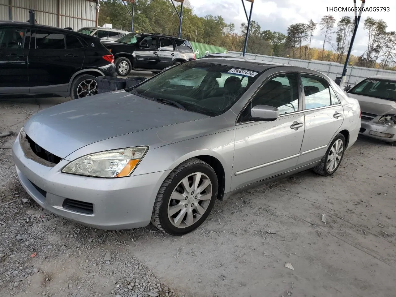 2006 Honda Accord Lx VIN: 1HGCM663X6A059793 Lot: 79607434