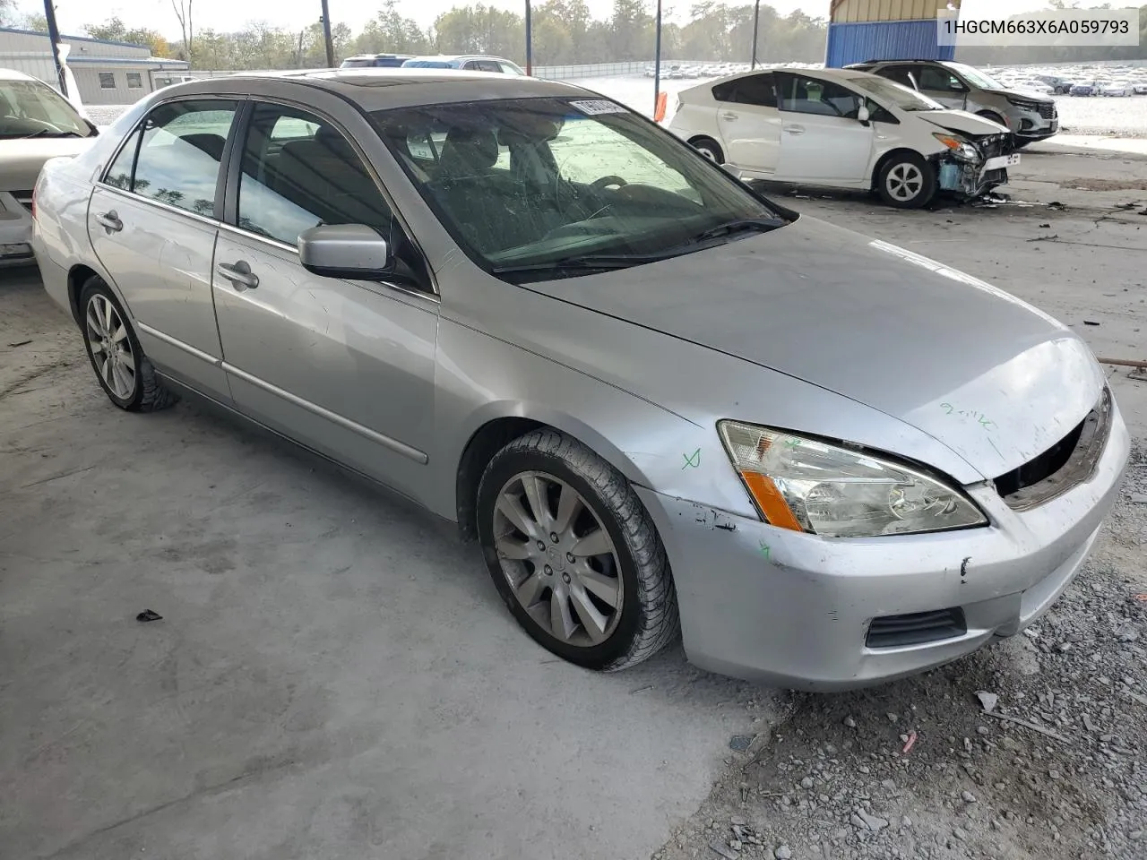 2006 Honda Accord Lx VIN: 1HGCM663X6A059793 Lot: 79607434