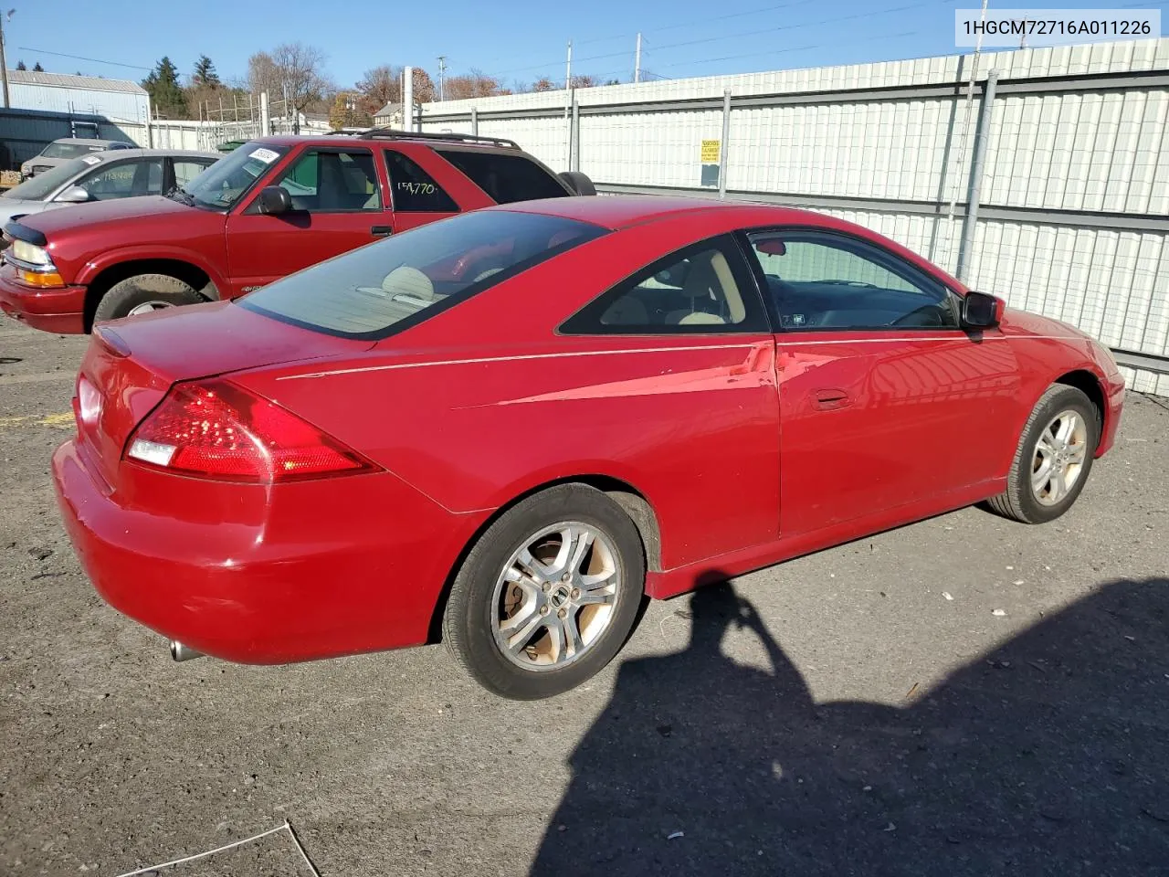 2006 Honda Accord Ex VIN: 1HGCM72716A011226 Lot: 81113694