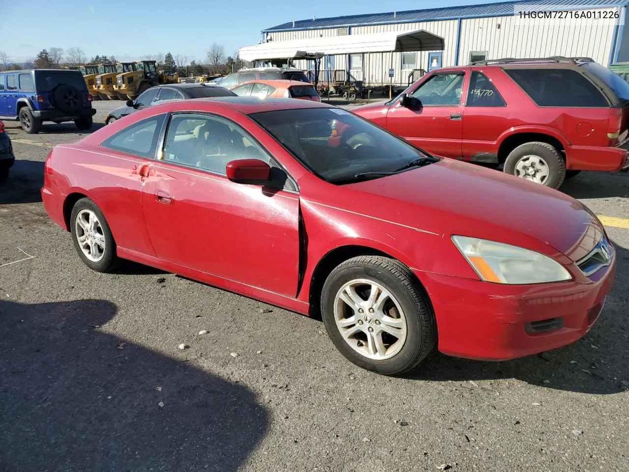 2006 Honda Accord Ex VIN: 1HGCM72716A011226 Lot: 81113694