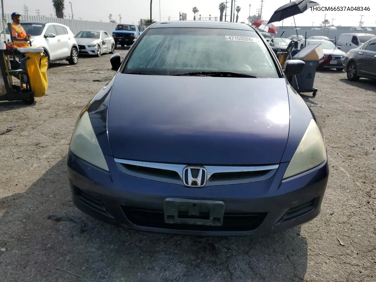 2007 Honda Accord Ex VIN: 1HGCM66537A048346 Lot: 47153524