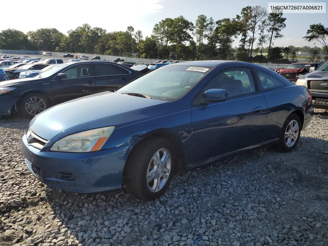 1HGCM72607A006821 2007 Honda Accord Ex