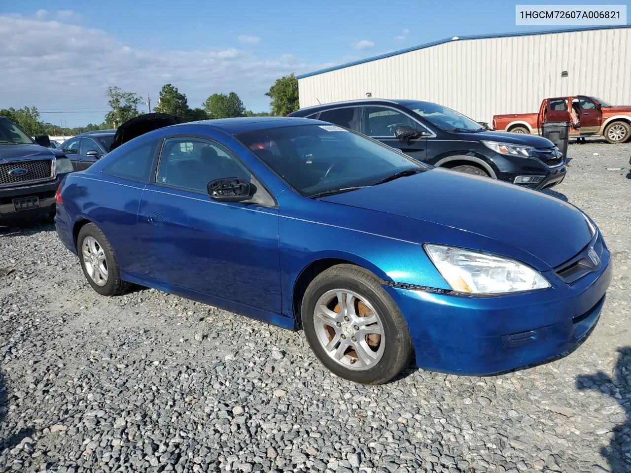 2007 Honda Accord Ex VIN: 1HGCM72607A006821 Lot: 66098584