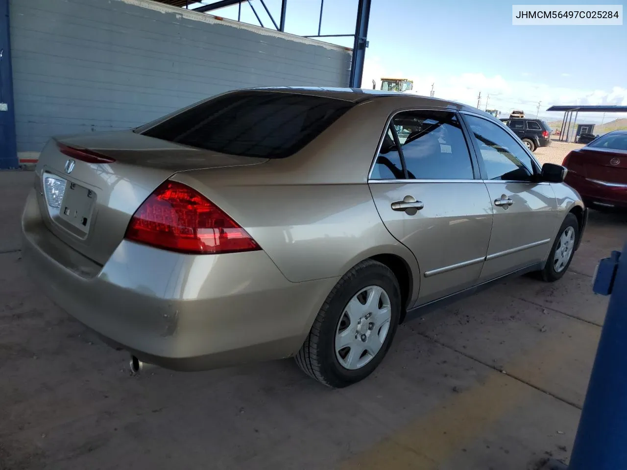 2007 Honda Accord Lx VIN: JHMCM56497C025284 Lot: 67621604