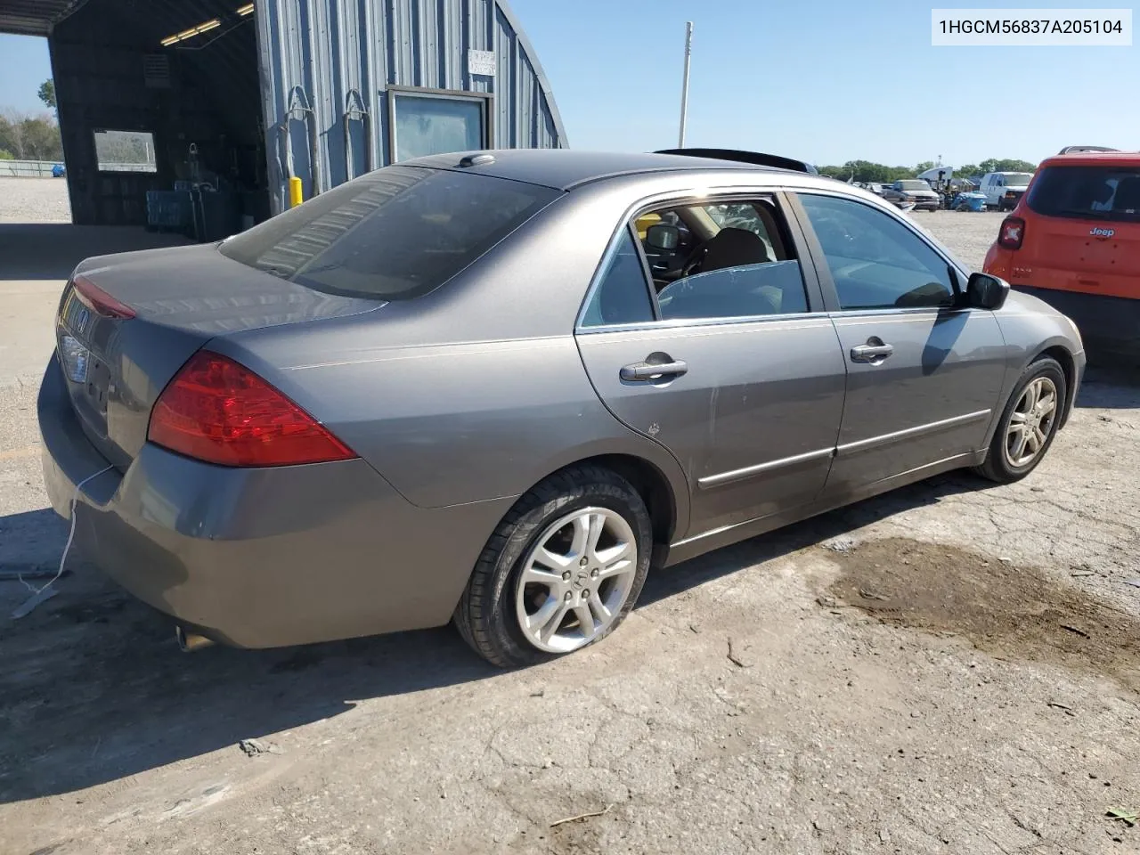 1HGCM56837A205104 2007 Honda Accord Ex