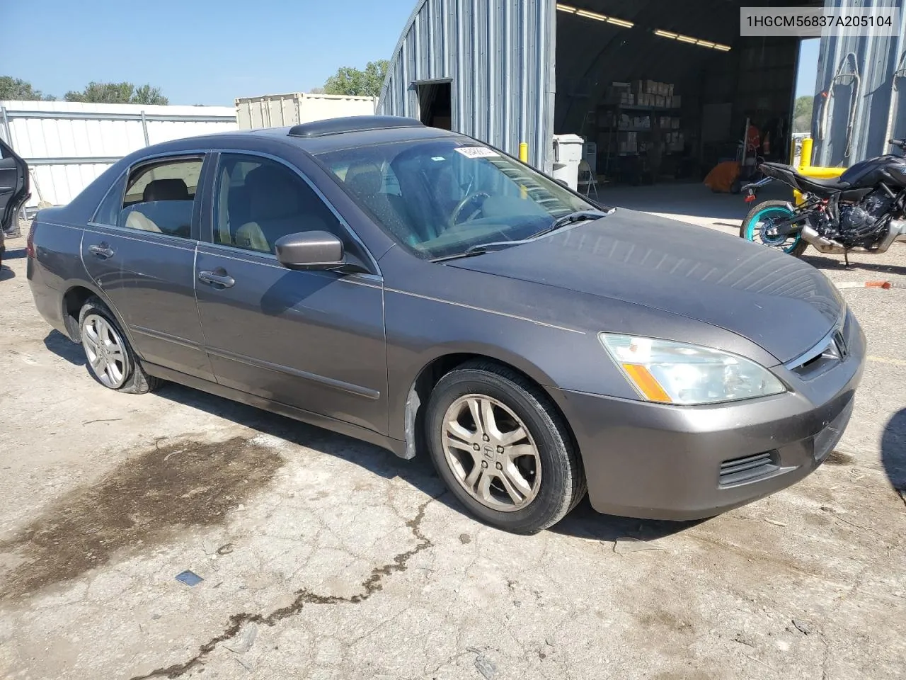 1HGCM56837A205104 2007 Honda Accord Ex