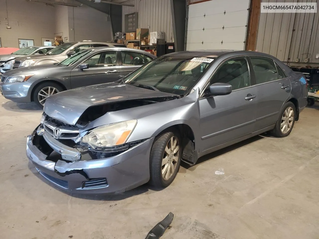 2007 Honda Accord Ex VIN: 1HGCM66547A042734 Lot: 70008334