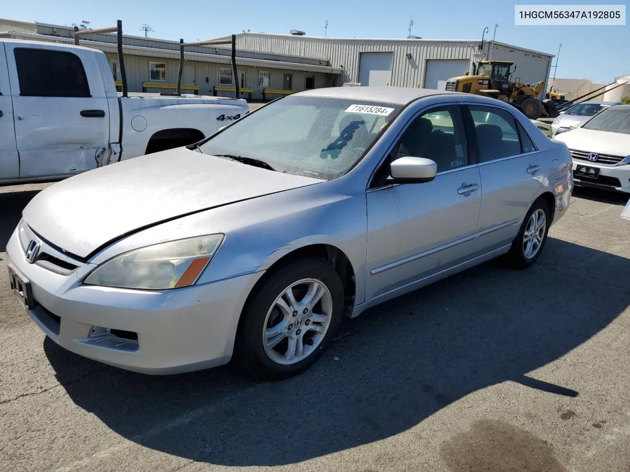 2007 Honda Accord Se VIN: 1HGCM56347A192805 Lot: 71615284