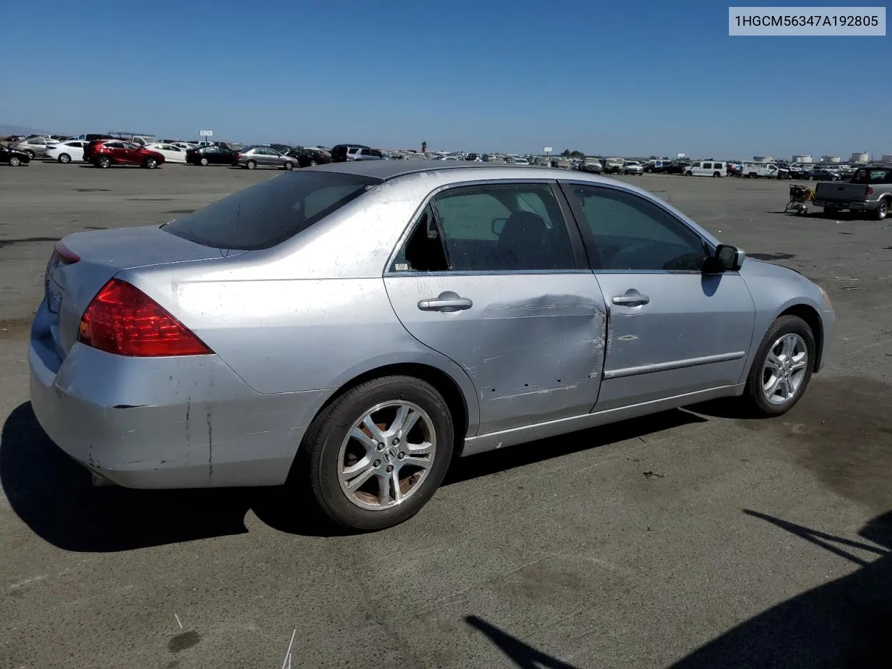 2007 Honda Accord Se VIN: 1HGCM56347A192805 Lot: 71615284