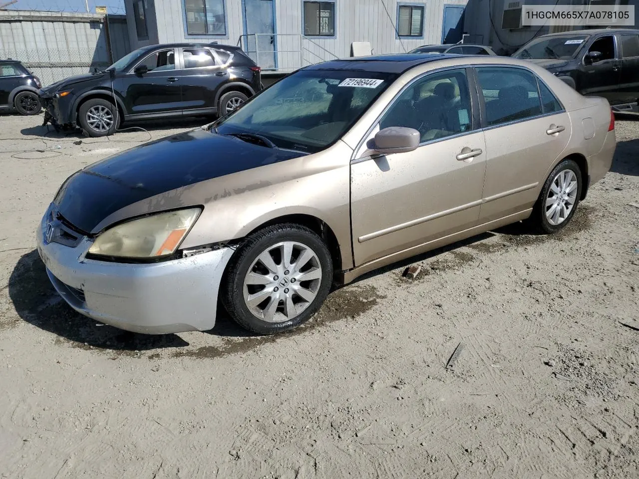 2007 Honda Accord Ex VIN: 1HGCM665X7A078105 Lot: 72196944