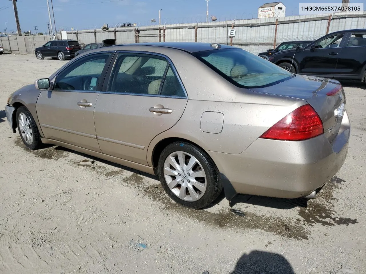 2007 Honda Accord Ex VIN: 1HGCM665X7A078105 Lot: 72196944