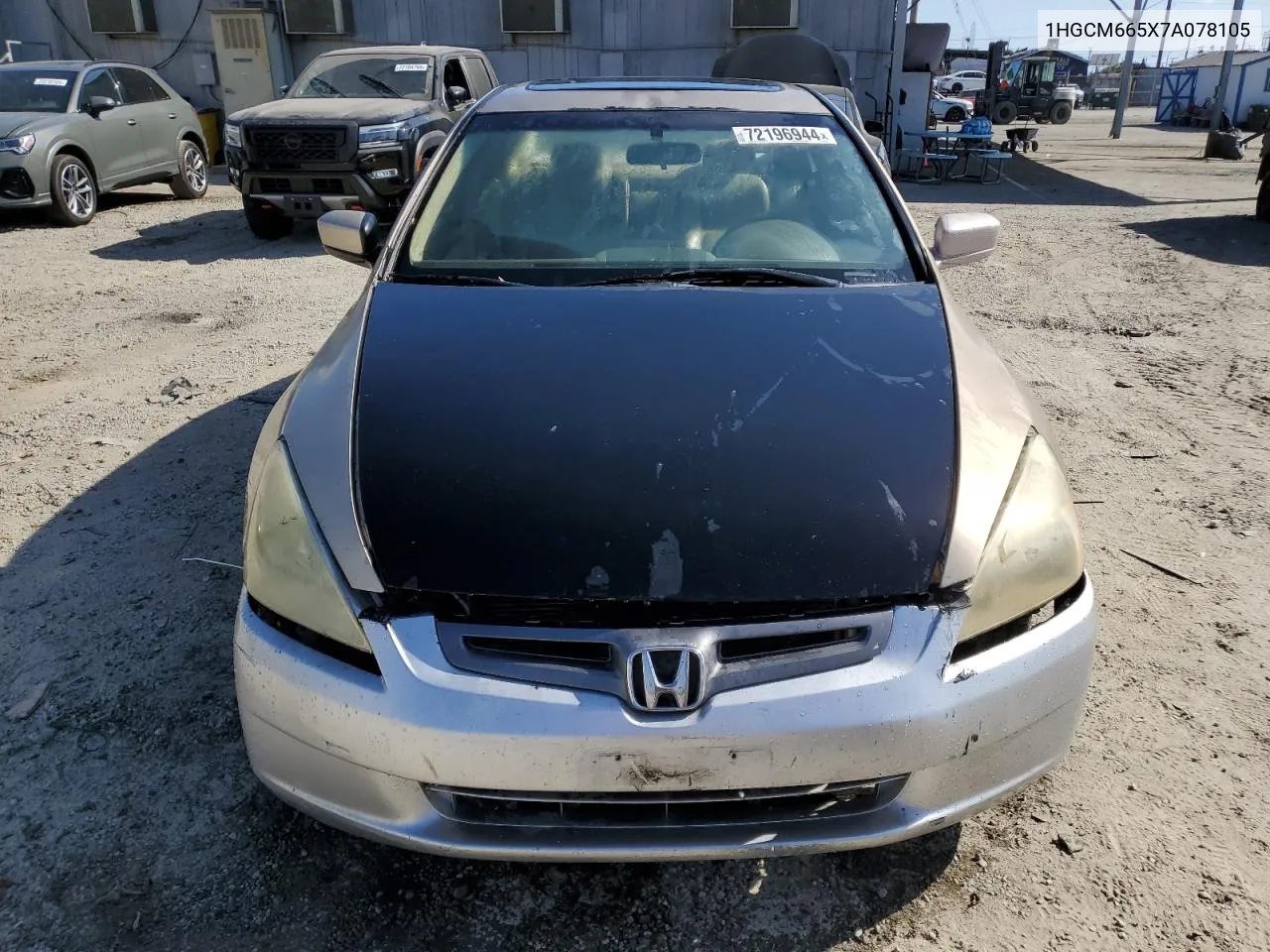 2007 Honda Accord Ex VIN: 1HGCM665X7A078105 Lot: 72196944