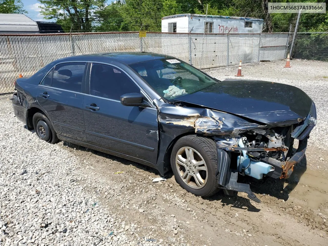 1HGCM56837A131666 2007 Honda Accord Ex